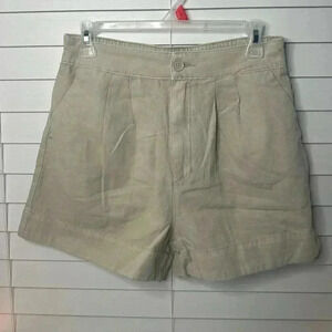 Joie Women Cream and Tan Short Size XS